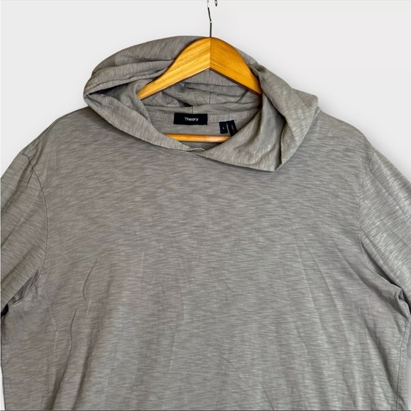 Theory Layer Cosmos Hoodie Lightweight Pullover Shirt Mens Size Large *see Flaw* - Picture 3 of 12